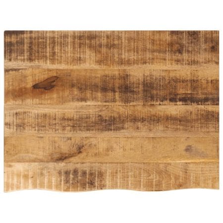 Dessus de table 80x60x2,5 cm bord vif bois massif manguier brut