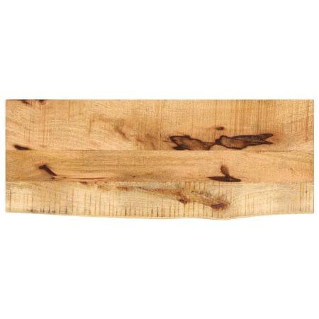 Dessus de table 70x40x3,8 cm bord vif bois massif manguier brut