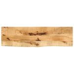 Dessus de table 100x40x3,8cm bord vif bois massif manguier brut