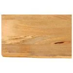 Dessus de table à bord vivant 60x40x2,5 cm bois massif manguier