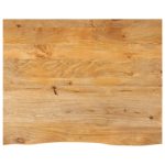 Dessus de table à bord vivant 110x80x3,8cm bois massif manguier