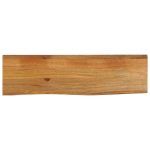 Dessus de table à bord vivant 100x20x2,5cm bois massif manguier