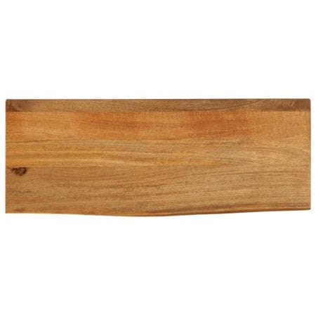 Dessus de table à bord vivant 80x30x3,8 cm bois massif manguier