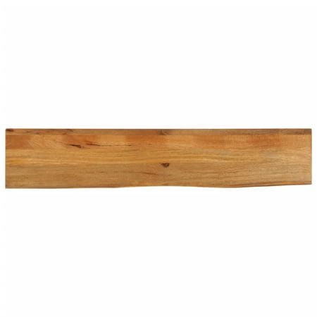 Dessus de table à bord vivant 140x30x3,8cm bois massif manguier