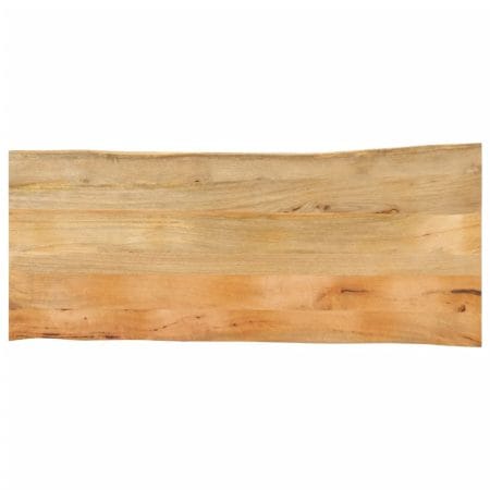 Dessus de table 140x60x2,5 cm bord vivant bois massif manguier