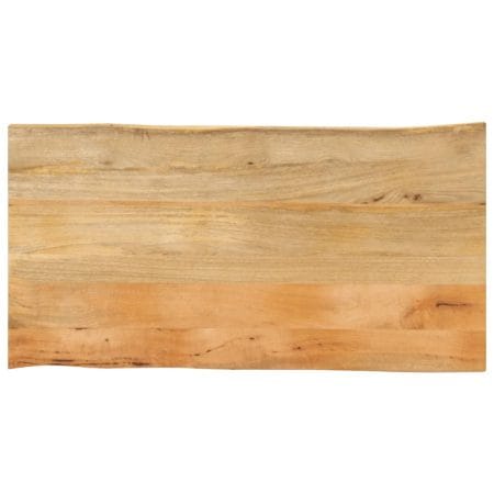 Dessus de table 120x60x3,8 cm bord vivant bois massif manguier
