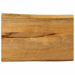 Dessus de table 60x40x3,8 cm bord vivant bois massif manguier