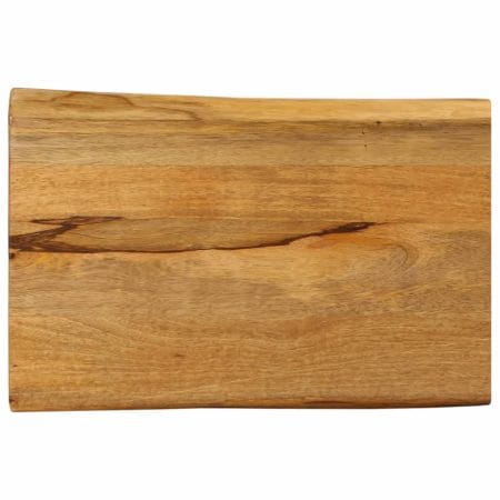 Dessus de table 60x40x3,8 cm bord vivant bois massif manguier