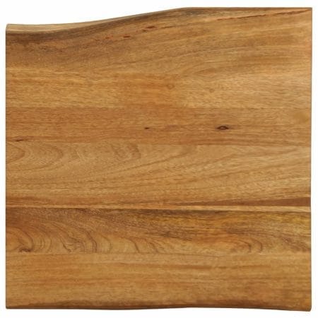 Dessus de table 60x60x3,8 cm bord vivant bois massif manguier