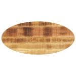 Dessus de table 80x40x2,5 cm ovale bois massif de manguier