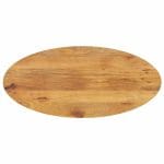 Dessus de table 80x40x2,5 cm ovale bois massif de manguier