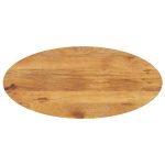 Dessus de table 110x50x2,5 cm ovale bois massif de manguier