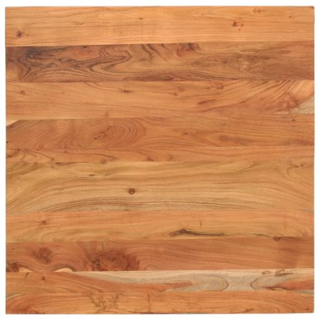 Dessus de table 80x80x2,5 cm carré bois massif d'acacia