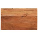 Dessus de table 50x40x3,8 cm rectangulaire bois massif d'acacia