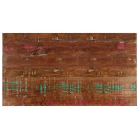 Dessus de table 100x50x2,5cm rectangulaire bois massif récupéré