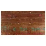 Dessus de table 110x70x2,5cm rectangulaire bois massif récupéré