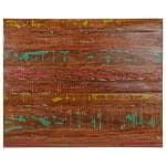 Dessus de table 100x80x2,5cm rectangulaire bois massif récupéré