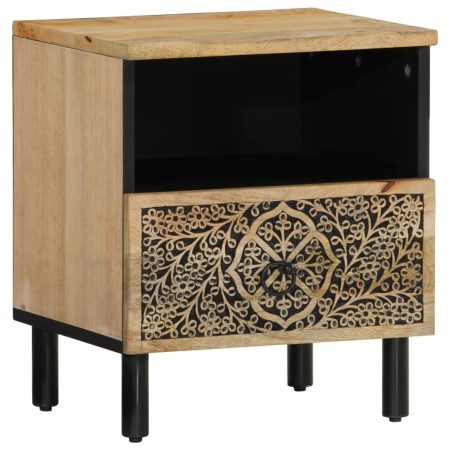 Table de chevet 40x33x46 cm Bois de manguier solide