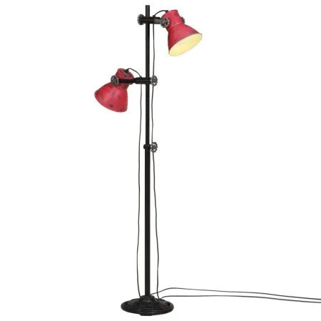Lampadaire 25 W rouge délavé 25x25x90/140 cm E27