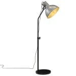 Lampadaire 25 W argent vintage 30x30x90-150 cm E27