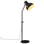 Lampadaire 25 W noir 30x30x90-150 cm E27