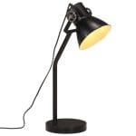 Lampe de bureau 25 W noir 17x17x60 cm E27