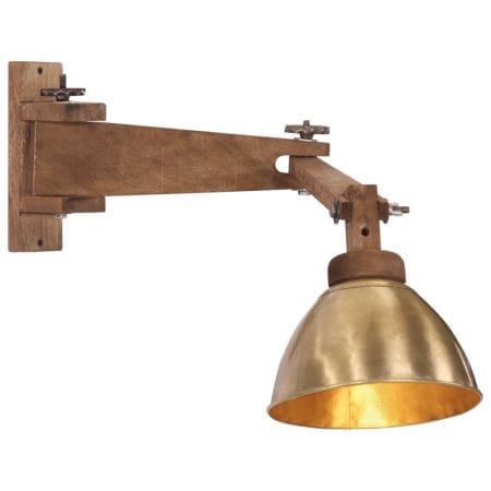 Lampe murale 25 W laiton antique E27
