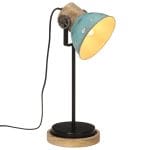 Lampe de bureau 25 W bleu délavé 17x17x50 cm E27
