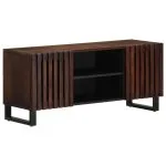 Meuble TV marron 105x34x46 cm bois massif manguier