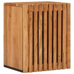 Armoire murale de salle de bain 38x34x48cm bois massif d'acacia