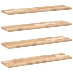 Étagères flottantes 4 pcs 100x20x2 cm acacia massif non traité