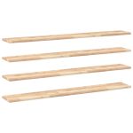 Étagères flottantes 4 pcs 160x20x2 cm acacia massif non traité