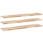 Étagères flottantes 3 pcs 120x30x2 cm acacia massif non traité
