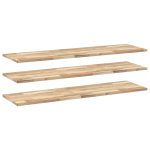 Étagères flottantes 3 pcs 140x40x2 cm acacia massif non traité