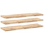 Étagères flottantes 3 pcs 120x40x4 cm acacia massif non traité