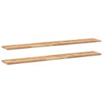 Étagères flottantes 2 pcs 140x20x2 cm acacia massif à l'huile