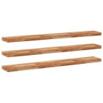 Étagères flottantes 3 pcs 160x20x4 cm acacia massif à l'huile