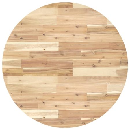 Dessus de table rond Ø80x2 cm bois massif d'acacia