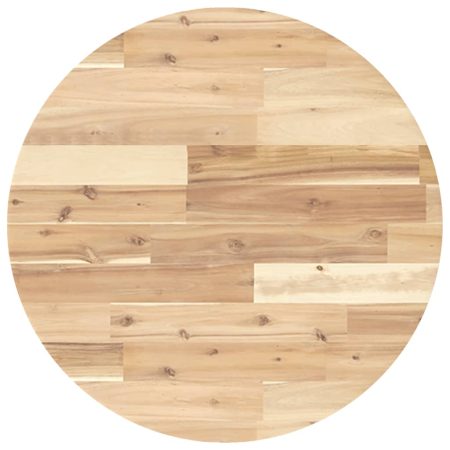 Dessus de table rond Ø60x4 cm bois massif d'acacia