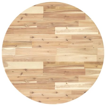 Dessus de table rond Ø80x4 cm bois massif d'acacia