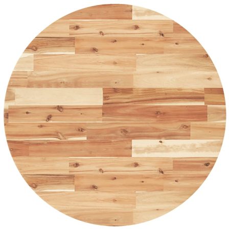 Dessus de table rond Ø70x4 cm bois massif d'acacia