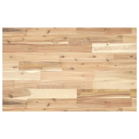 Dessus de table rectangulaire 140x50x4 cm bois massif d'acacia