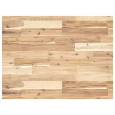 Dessus de table rectangulaire 80x60x4 cm bois massif d'acacia