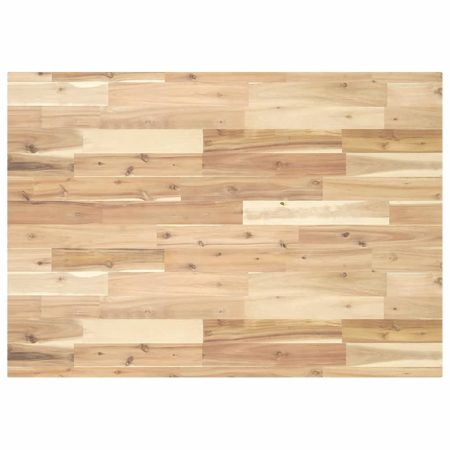 Dessus de table rectangulaire 100x70x4 cm bois massif d'acacia