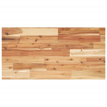 Dessus de table rectangulaire 60x40x2 cm bois massif d'acacia