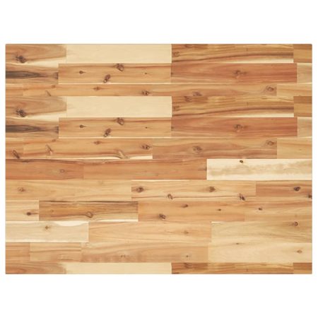 Dessus de table rectangulaire 100x60x2 cm bois massif d'acacia