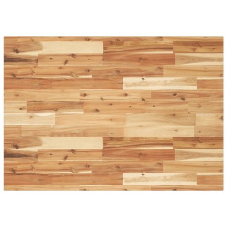 Dessus de table rectangulaire 100x70x2 cm bois massif d'acacia