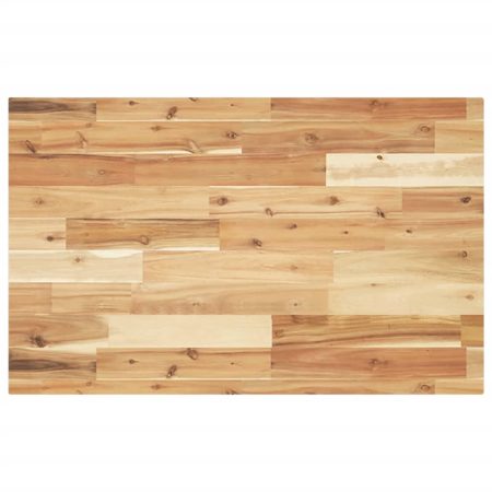 Dessus de table rectangulaire 160x50x4 cm bois massif d'acacia
