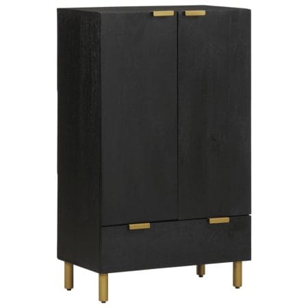 Buffet noir 60x33x100 cm bois d'ingénierie