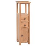 Étagère d’angle 26x26x94 cm Bois de chêne massif